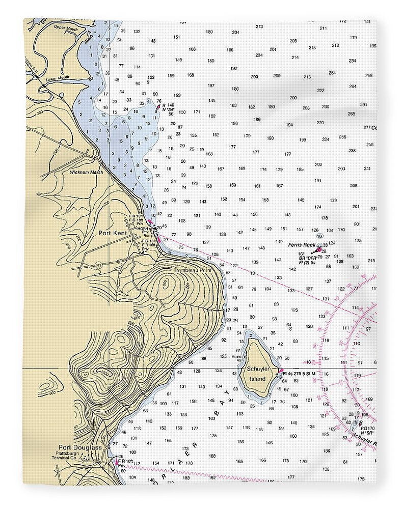 Port Kent-lake Champlain  Nautical Chart - Blanket
