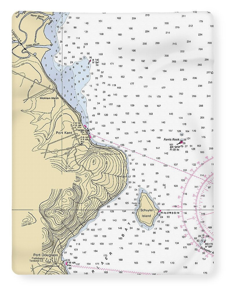 Port Kent-lake Champlain  Nautical Chart - Blanket