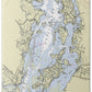 Pt Judith Pond Rhode Island Nautical Chart - Bath Towel