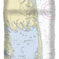 Rehoboth Bay Delaware Nautical Chart - Duvet Cover