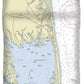 Rehoboth Bay Delaware Nautical Chart - Duvet Cover
