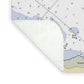 Roanoke Island-north Carolina Nautical Chart - Blanket