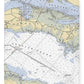 Roanoke Island-north Carolina Nautical Chart - Blanket