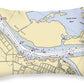Roebling-new Jersey Nautical Chart - Throw Pillow