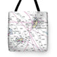San Salvador Bahamas Nautical Chart - Tote Bag