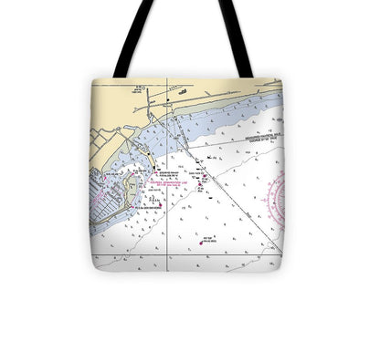 Santa Barbara-california Nautical Chart - Tote Bag