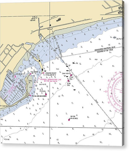 Santa Barbara-california Nautical Chart - Acrylic Print