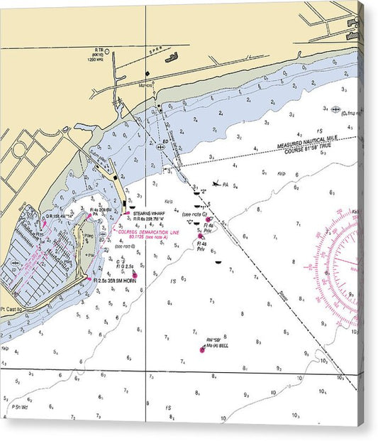 Santa Barbara-california Nautical Chart - Acrylic Print