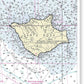 Santa Rosa Island California Nautical Chart - Canvas Print