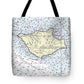 Santa Rosa Island California Nautical Chart - Tote Bag