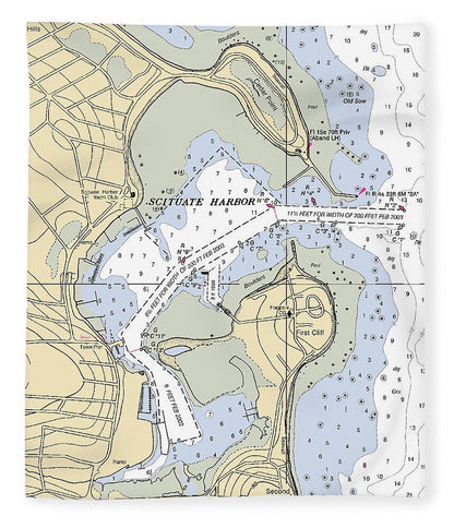 Scituate Harbor-massachusetts Nautical Chart - Blanket