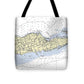 St Croix Virgin Islands Nautical Chart - Tote Bag