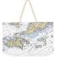 St John Tortola-virgin Islands Nautical Chart - Weekender Tote Bag
