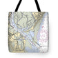 Stratford-connecticut Nautical Chart - Tote Bag