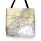 Stratford -connecticut Nautical Chart _v2 - Tote Bag