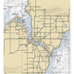 Sturgeon Bay-lake Michigan Nautical Chart - Blanket
