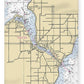 Sturgeon Bay-lake Michigan Nautical Chart - Blanket