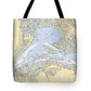 Suisun-bay -california Nautical Chart _v6 - Tote Bag