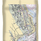 Sullivans Island-south Carolina Nautical Chart - Duvet Cover