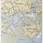 The Neck-massachusetts Nautical Chart - Bath Towel