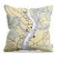 Tremlay Point-new Jersey Nautical Chart - Throw Pillow