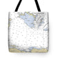 Turks And  Caicos-virgin Islands Nautical Chart - Tote Bag