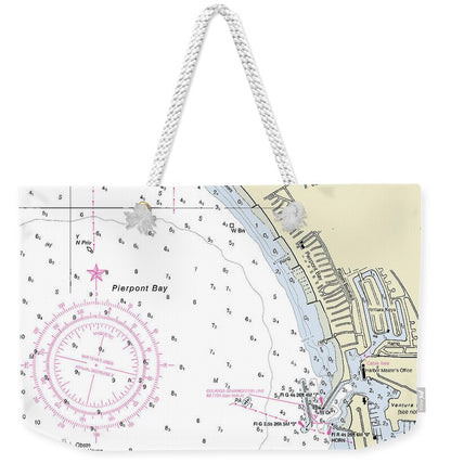 Ventura California Nautical Chart - Weekender Tote Bag
