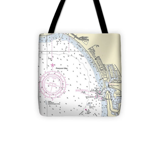 Ventura California Nautical Chart - Tote Bag