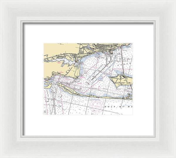 Pensacola-florida Nautical Chart - Framed Print