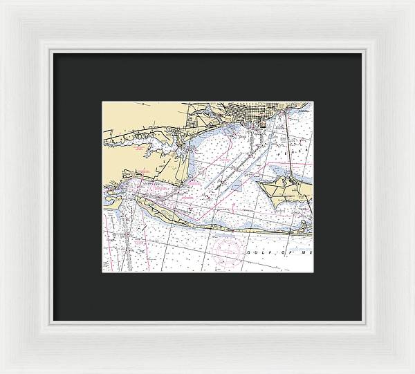 Pensacola-florida Nautical Chart - Framed Print