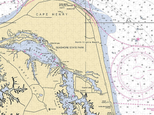 Virginia Beach Virginia Nautical Chart Puzzle