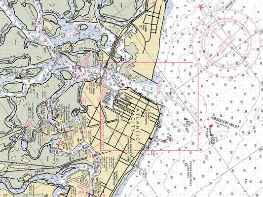 Absecon Inlet  New Jersey Nautical Chart _V2 Puzzle