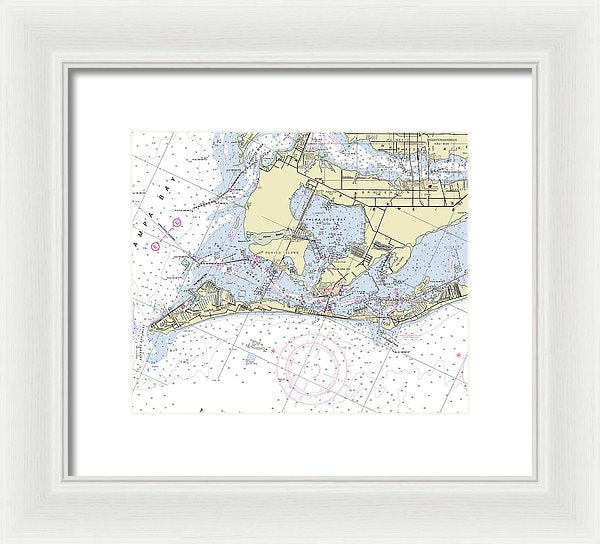 Anna Maria Island Florida Nautical Chart - Framed Print