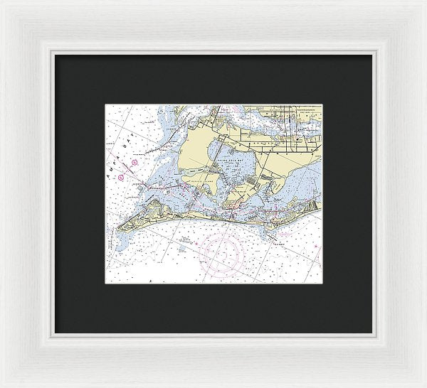 Anna Maria Island Florida Nautical Chart - Framed Print