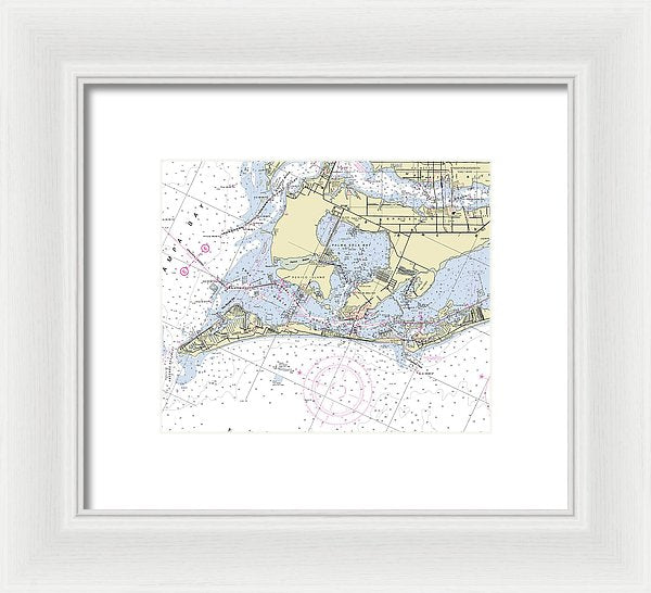 Anna Maria Island Florida Nautical Chart - Framed Print