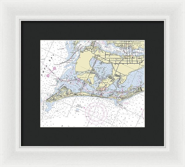 Anna Maria Island Florida Nautical Chart - Framed Print