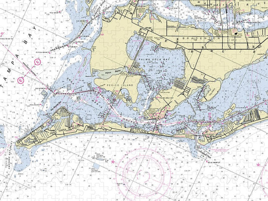 Anna Maria Island Florida Nautical Chart Puzzle
