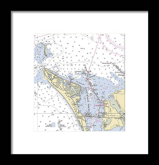 A beuatiful Framed Print of the Anna Maria Island -Florida Nautical Chart _V2 by SeaKoast