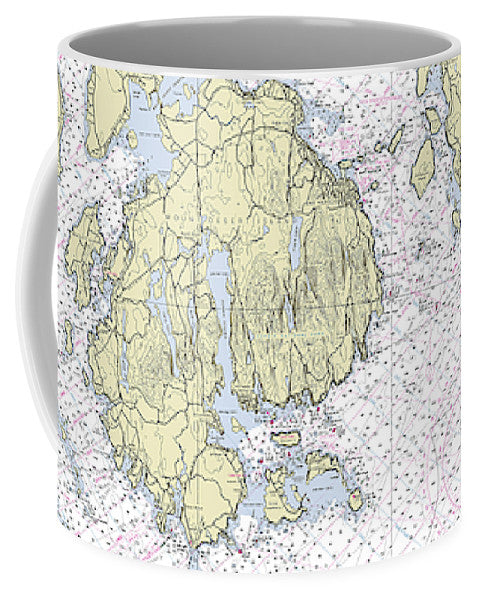 Mt Desert Island Nautical Chart - Mug