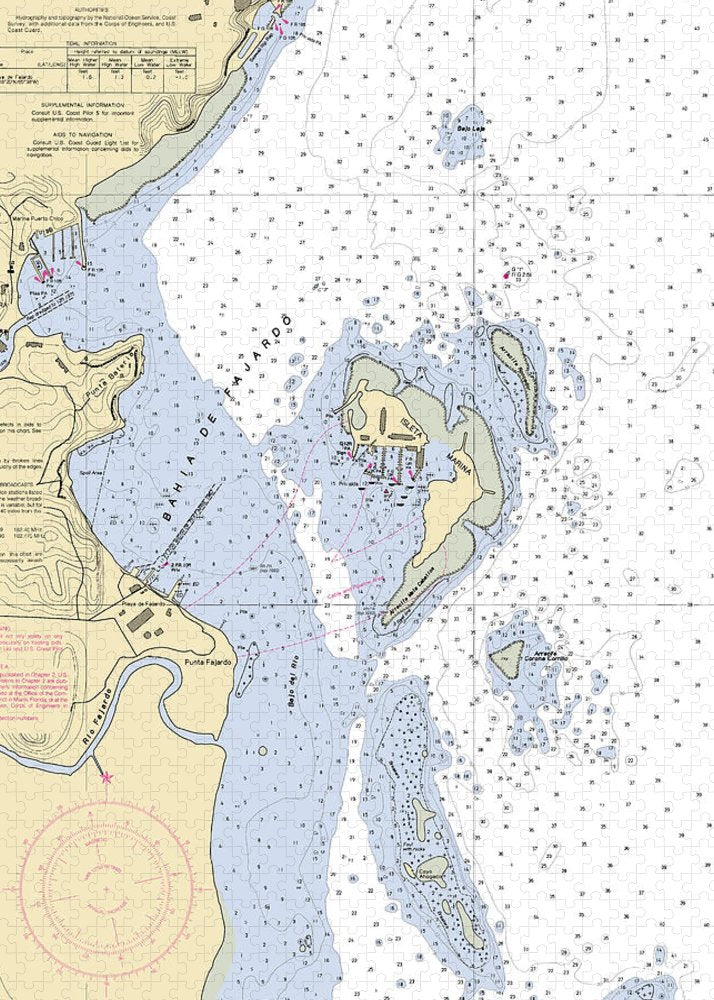 Bahia De Fajardo-puerto Rico Nautical Chart - Puzzle