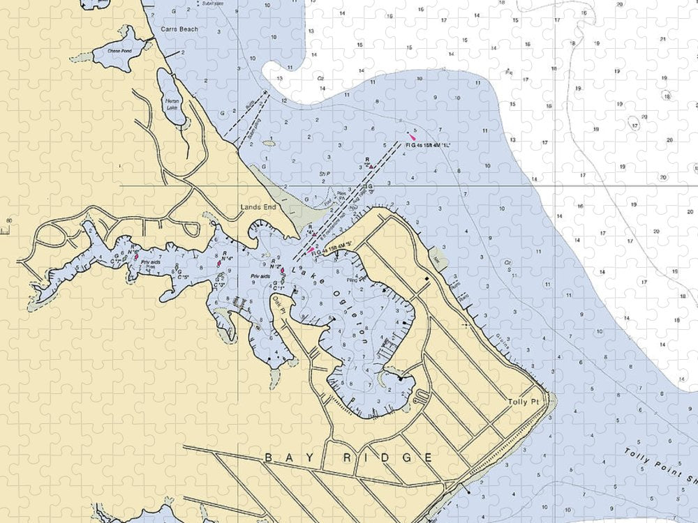 Bay Ridge  Maryland Nautical Chart _V2 Puzzle