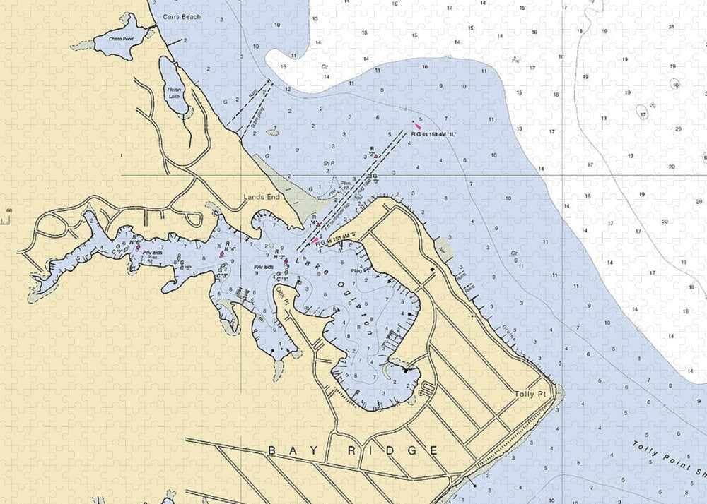 Bay Ridge -maryland Nautical Chart _v2 - Puzzle