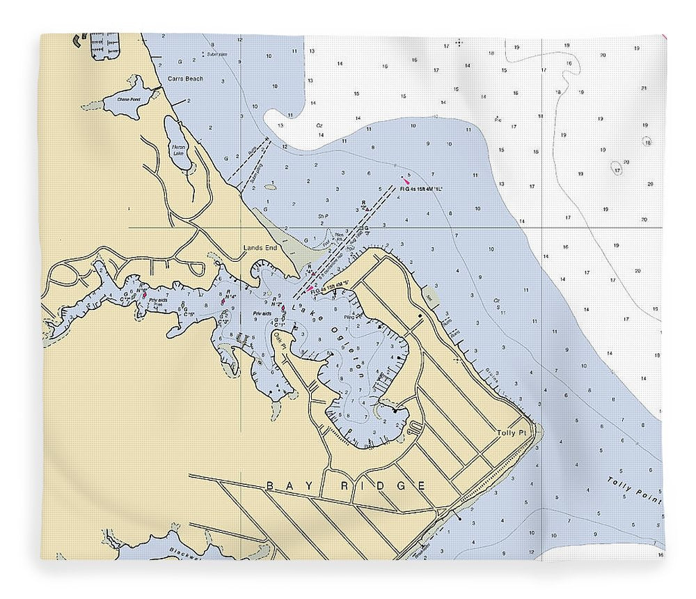 Bay Ridge  Maryland Nautical Chart _V2 Blanket