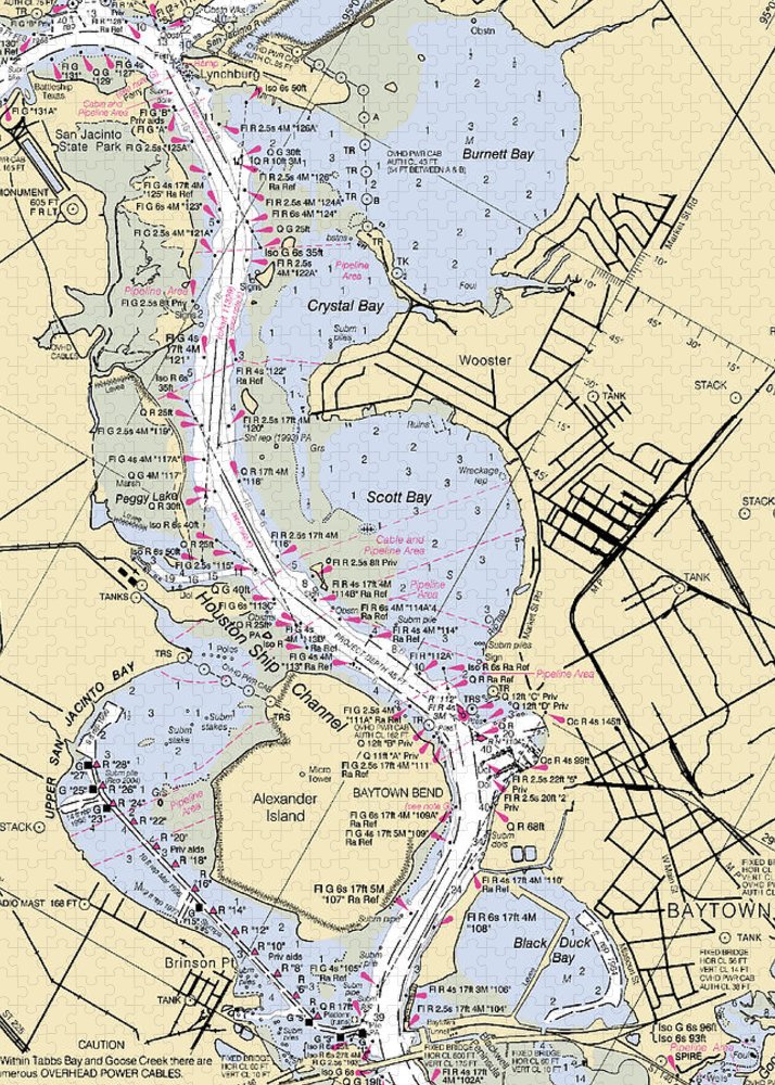 Baytown-texas Nautical Chart - Puzzle