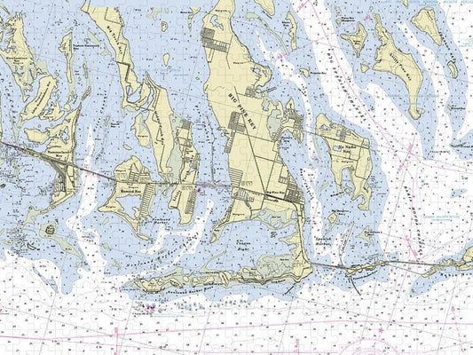 Big Pine Key Torch Florida Nautical Chart Puzzle