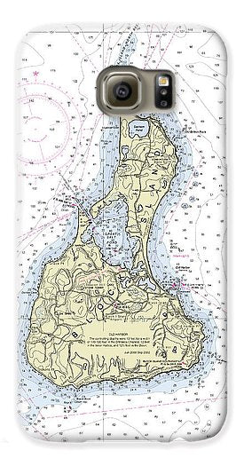 Block Island Nautical Chart - Phone Case