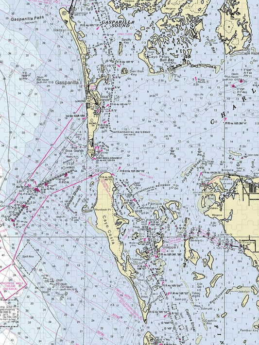 Boca Grande Florida Nautical Chart Puzzle