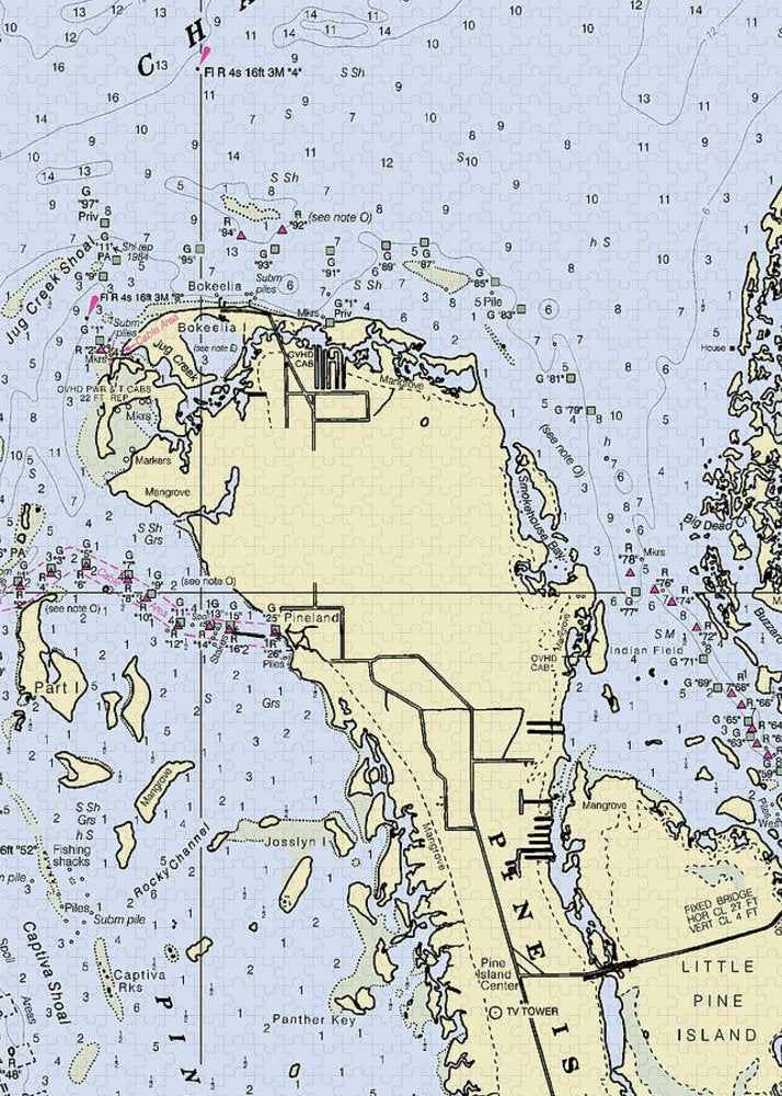 Bokeelia Florida Nautical Chart - Puzzle
