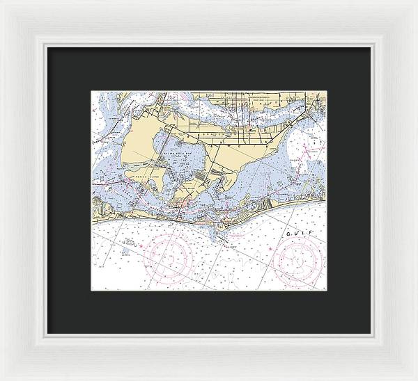 Bradenton -florida Nautical Chart _v6 - Framed Print