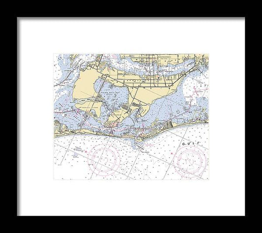 A beuatiful Framed Print of the Bradenton -Florida Nautical Chart _V6 by SeaKoast